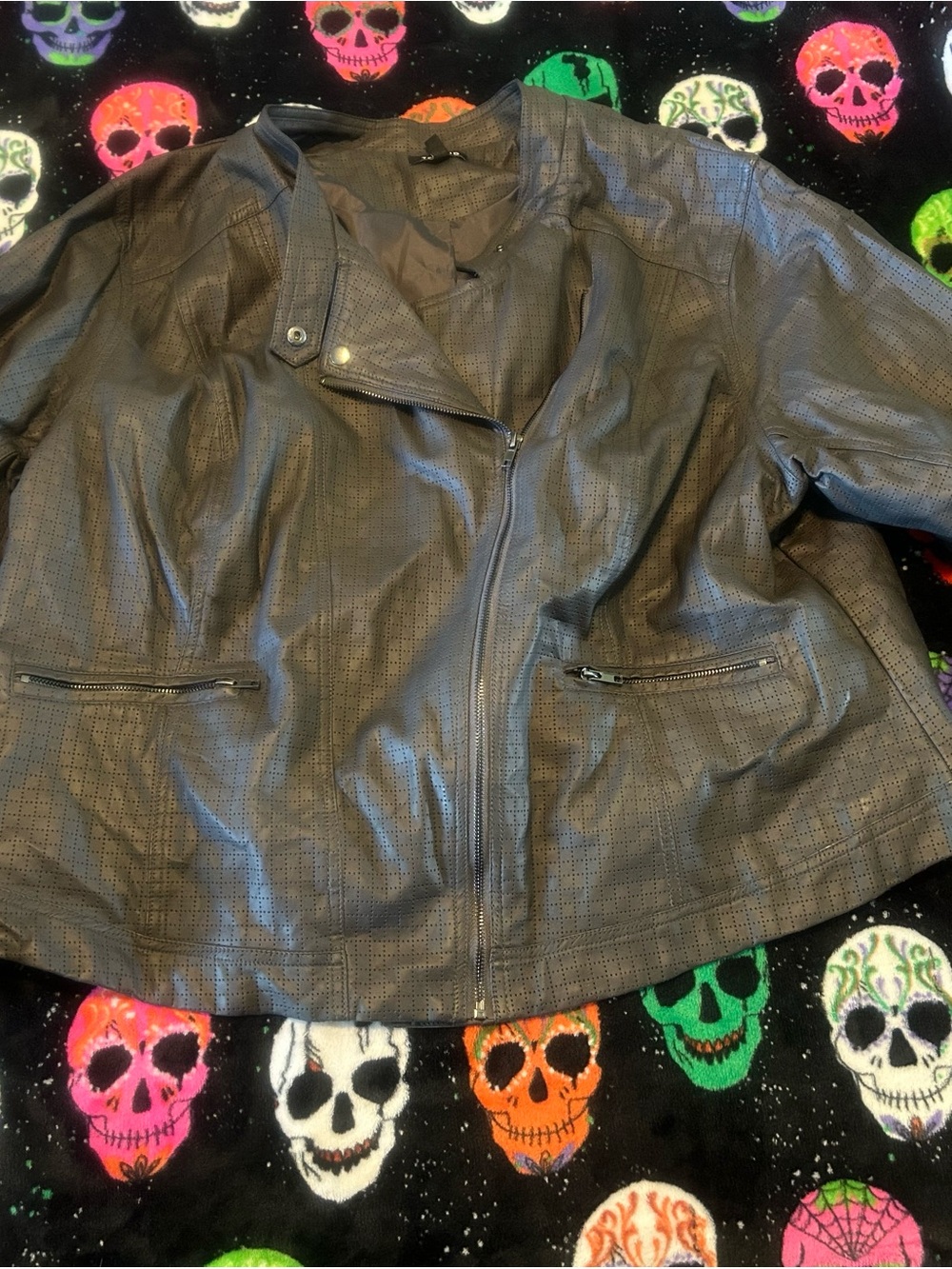 Torrid grey moto jacket size 5